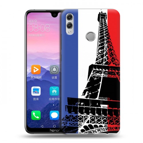Дизайнерский пластиковый чехол для Huawei Honor 8X Max Флаг Франции