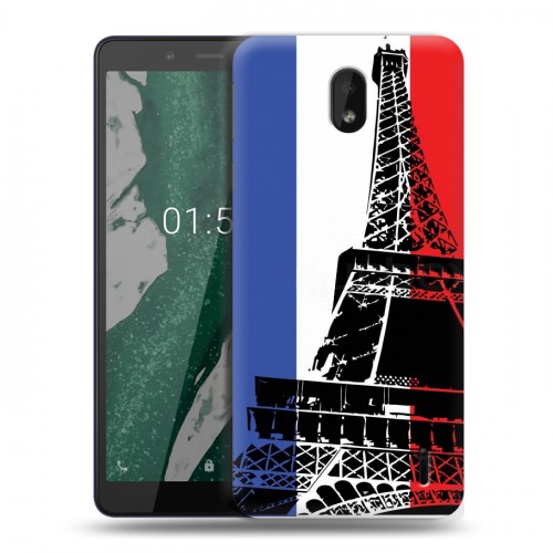 Дизайнерский силиконовый чехол для Nokia 1 Plus Флаг Франции