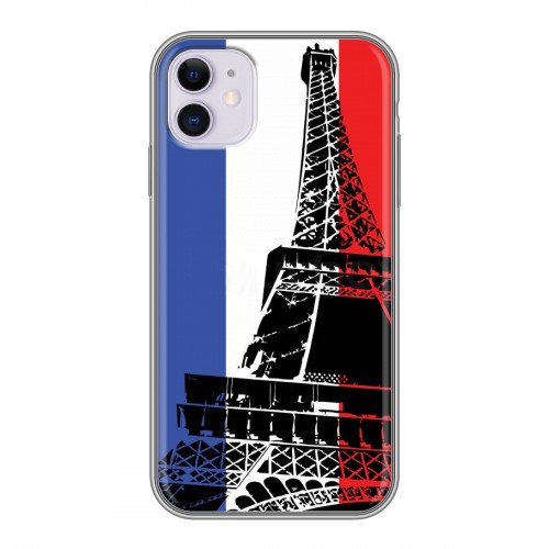 Дизайнерский пластиковый чехол для Iphone 11 Флаг Франции