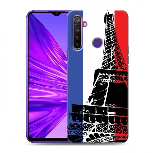 Дизайнерский силиконовый чехол для Realme 5 Флаг Франции