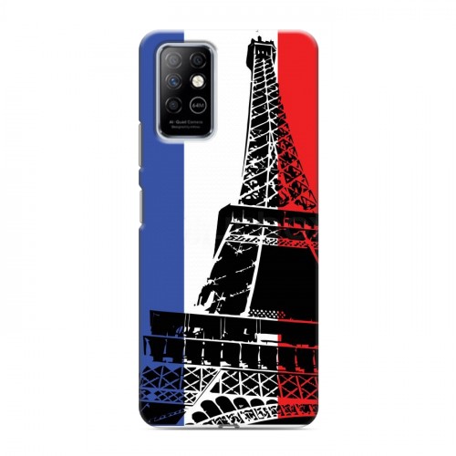 Дизайнерский пластиковый чехол для Infinix Note 8 Флаг Франции
