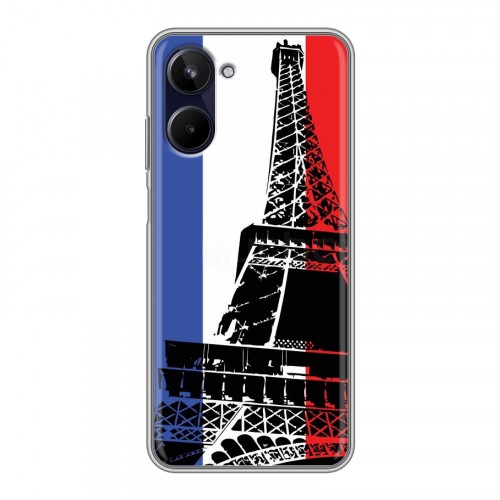 Дизайнерский силиконовый чехол для Realme 10 4G Флаг Франции