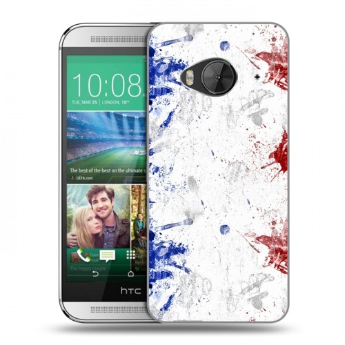 Дизайнерский силиконовый чехол для HTC One ME Флаг Франции