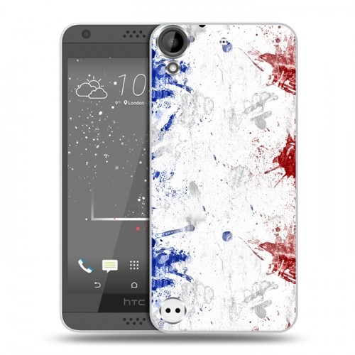 Дизайнерский пластиковый чехол для HTC Desire 530 Флаг Франции
