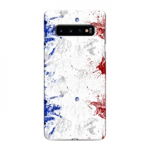 Дизайнерский силиконовый чехол для Samsung Galaxy S10 Флаг Франции