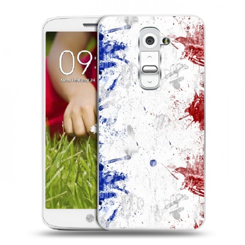 Дизайнерский пластиковый чехол для LG Optimus G2 mini Флаг Франции