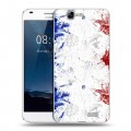 Дизайнерский силиконовый чехол для Huawei Ascend G7 Флаг Франции
