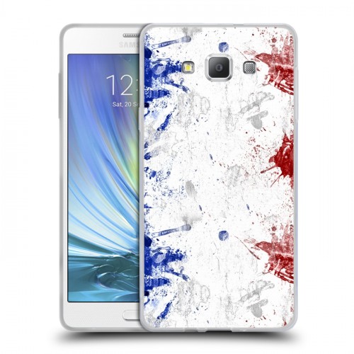 Дизайнерский пластиковый чехол для Samsung Galaxy A7 Флаг Франции