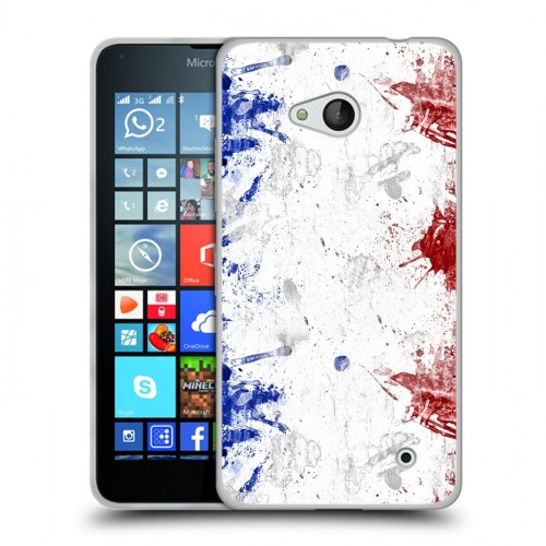 Дизайнерский силиконовый чехол для Microsoft Lumia 640 Флаг Франции