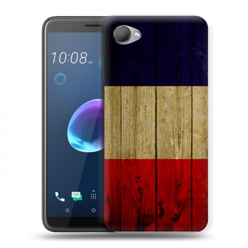 Дизайнерский пластиковый чехол для HTC Desire 12 Флаг Франции