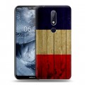 Дизайнерский силиконовый чехол для Nokia 6.1 Plus Флаг Франции