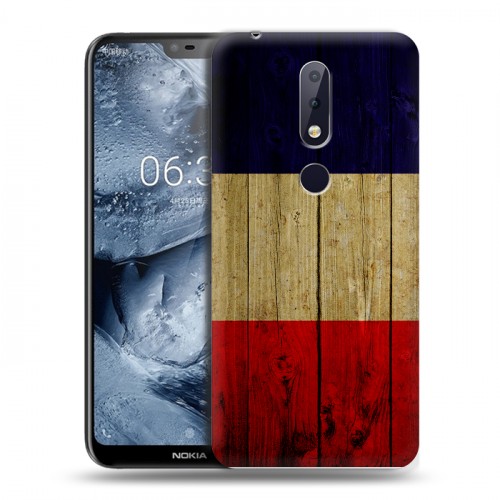 Дизайнерский силиконовый чехол для Nokia 6.1 Plus Флаг Франции