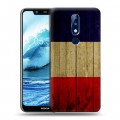 Дизайнерский силиконовый чехол для Nokia 5.1 Plus Флаг Франции