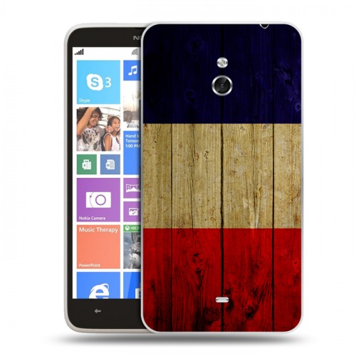 Дизайнерский пластиковый чехол для Nokia Lumia 1320 Флаг Франции