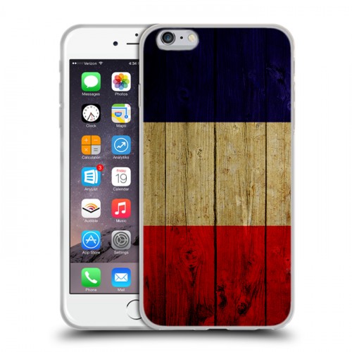 Дизайнерский силиконовый чехол для Iphone 6 Plus/6s Plus Флаг Франции