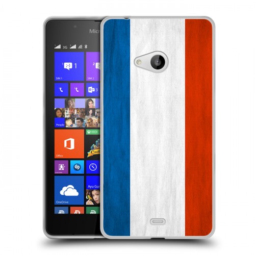 Дизайнерский пластиковый чехол для Microsoft Lumia 540 Флаг Франции