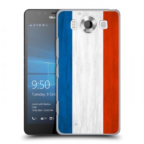 Дизайнерский пластиковый чехол для Microsoft Lumia 950 Флаг Франции