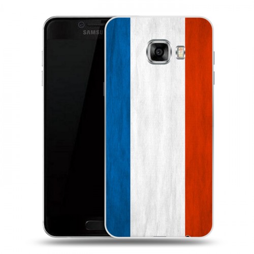 Дизайнерский пластиковый чехол для Samsung Galaxy C5 Флаг Франции