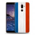 Дизайнерский пластиковый чехол для Nokia 7 Plus Флаг Франции