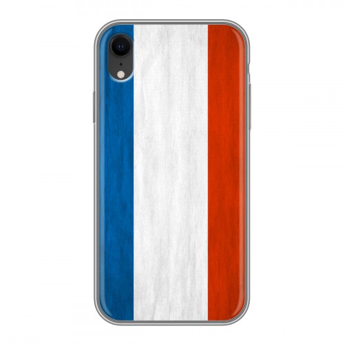 Дизайнерский силиконовый чехол для Iphone Xr Флаг Франции