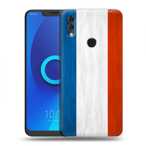 Дизайнерский силиконовый чехол для Alcatel 5V Флаг Франции