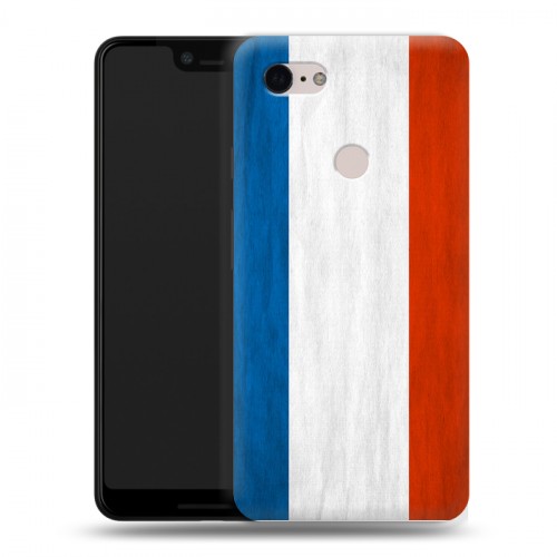 Дизайнерский силиконовый чехол для Google Pixel 3 XL Флаг Франции