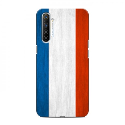 Дизайнерский силиконовый с усиленными углами чехол для Realme XT Флаг Франции