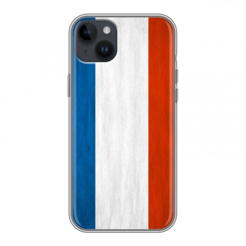 Дизайнерский пластиковый чехол для Iphone 14 Plus Флаг Франции