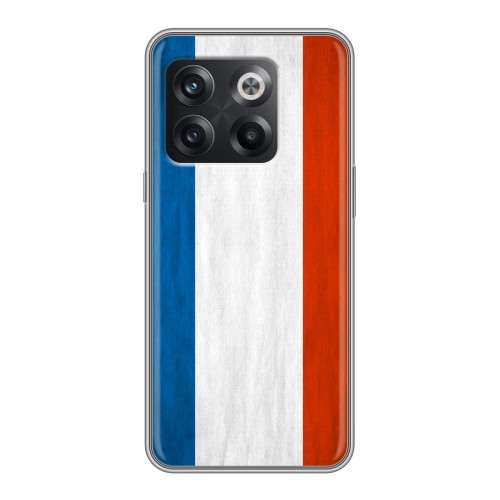 Дизайнерский пластиковый чехол для OnePlus 10T Флаг Франции