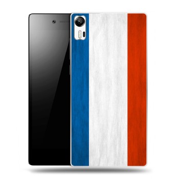 Дизайнерский силиконовый чехол для Lenovo Vibe Shot Флаг Франции (на заказ)