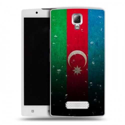 Дизайнерский пластиковый чехол для Lenovo A2010 Флаг Азербайджана