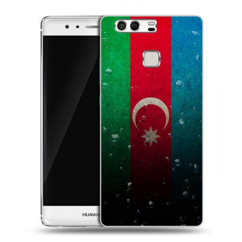 Дизайнерский силиконовый чехол для Huawei P9 Флаг Азербайджана