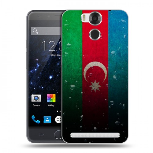 Дизайнерский пластиковый чехол для Ulefone Power Флаг Азербайджана