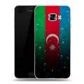 Дизайнерский пластиковый чехол для Samsung Galaxy C5 Флаг Азербайджана