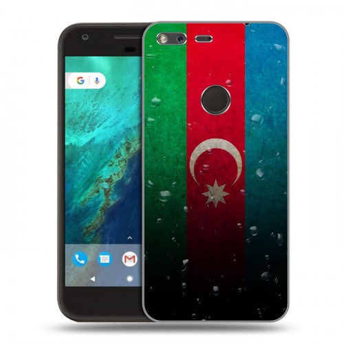 Дизайнерский пластиковый чехол для Google Pixel Флаг Азербайджана
