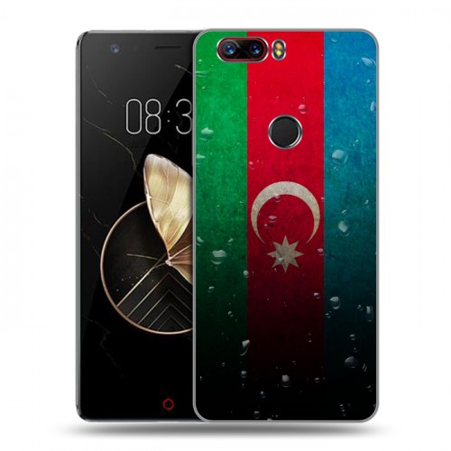 Дизайнерский пластиковый чехол для ZTE Nubia Z17 Флаг Азербайджана