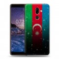 Дизайнерский пластиковый чехол для Nokia 7 Plus Флаг Азербайджана