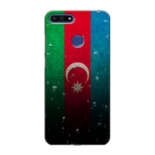 Дизайнерский силиконовый чехол для Huawei Honor 7A Pro Флаг Азербайджана