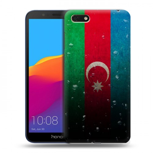 Дизайнерский пластиковый чехол для Huawei Honor 7A Флаг Азербайджана