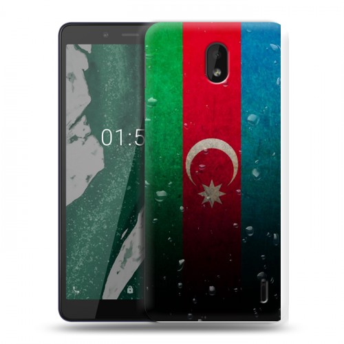 Дизайнерский силиконовый чехол для Nokia 1 Plus Флаг Азербайджана
