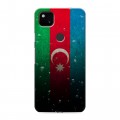 Дизайнерский пластиковый чехол для Google Pixel 4a Флаг Азербайджана