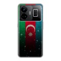 Дизайнерский силиконовый с усиленными углами чехол для Realme GT3 Флаг Азербайджана