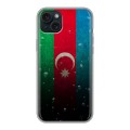 Дизайнерский силиконовый чехол для Iphone 15 Plus Флаг Азербайджана