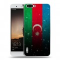Дизайнерский пластиковый чехол для Huawei Honor 6 Plus Флаг Азербайджана