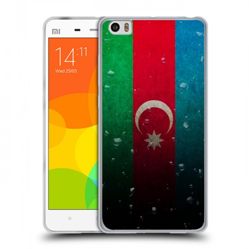 Дизайнерский силиконовый чехол для Xiaomi Mi Note Флаг Азербайджана