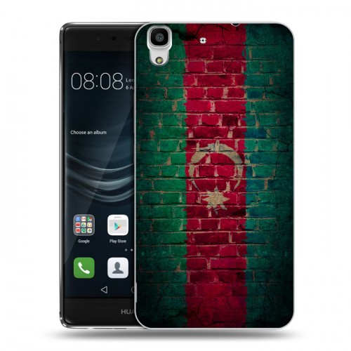 Дизайнерский пластиковый чехол для Huawei Y6II Флаг Азербайджана