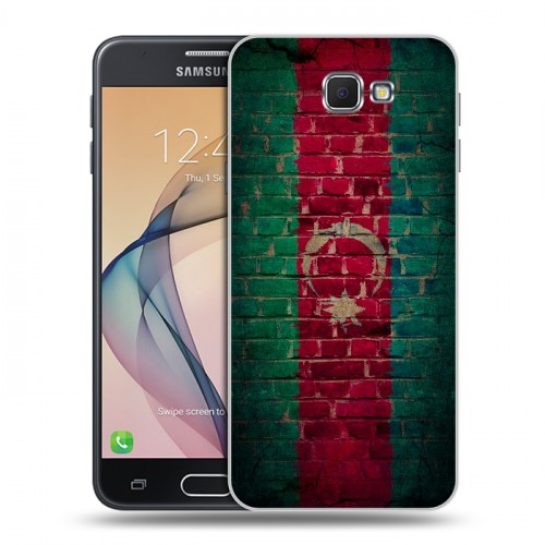 Дизайнерский пластиковый чехол для Samsung Galaxy J5 Prime Флаг Азербайджана