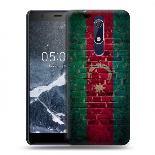 Дизайнерский пластиковый чехол для Nokia 5.1 Флаг Азербайджана