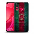 Дизайнерский пластиковый чехол для Huawei Nova 4 Флаг Азербайджана