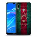 Дизайнерский пластиковый чехол для Huawei Y6 (2019) Флаг Азербайджана